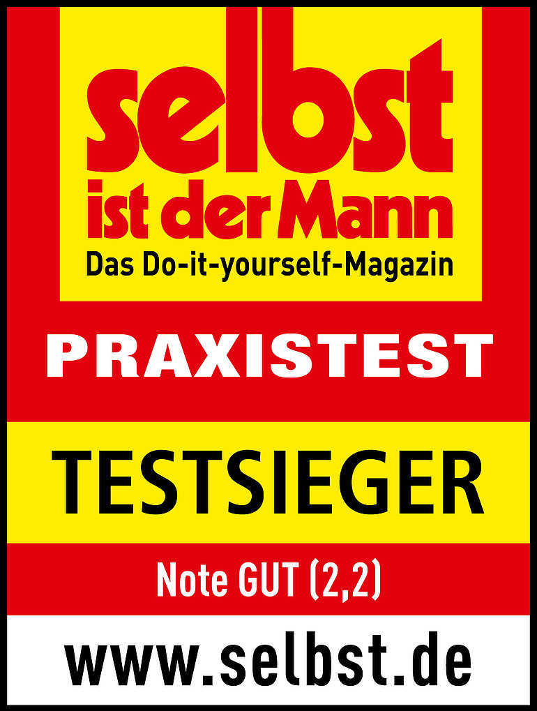 Zertifikat Testsieger von Selbst ist der Mann 